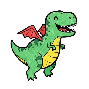 T-Rex with Tiny Wings, Trying its Best to Fly